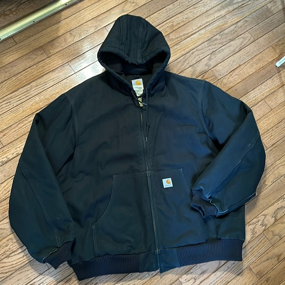 Carhartt Black Duck Active Quilted Flannel Lined Jacket - Picture 1 of 7